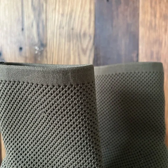 Charlotte Russe Olive Green Sock Heel - Picture 7 of 7